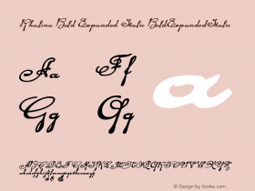 Rhalina Bold Expanded Italic