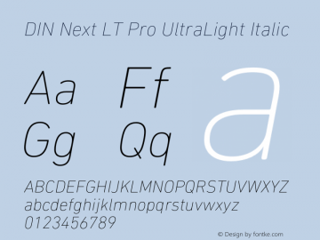 DIN Next LT Pro UltraLight