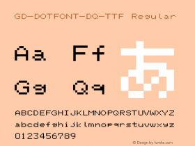 GD-DOTFONT-DQ-TTF