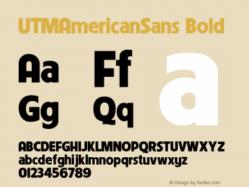 UTMAmericanSans