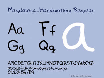 Magdalena_Handwritting