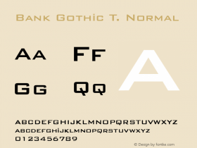 Bank Gothic T.