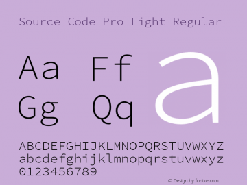 Source Code Pro Light