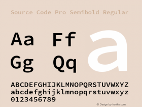 Source Code Pro Semibold