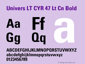 Univers LT CYR 47 Lt Cn