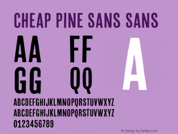 Cheap Pine Sans