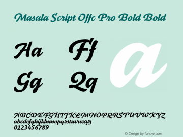 Masala Script Offc Pro Bold