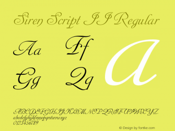 Siren Script II