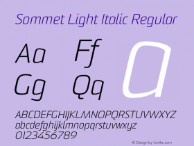 Sommet Light Italic