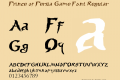 Prince of Persia Game Font