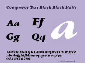 Conqueror Text Black