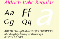 Aldrich Italic