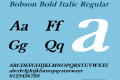 Bobson Bold Italic