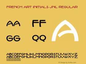 French Art Initials JNL