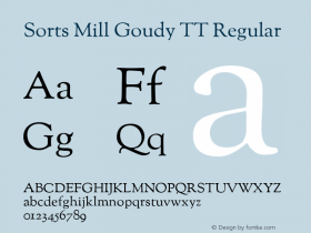 Sorts Mill Goudy TT