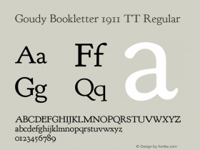 Goudy Bookletter 1911 TT