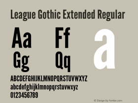 League Gothic Extended