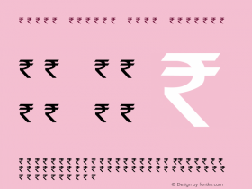 rupee symbol font