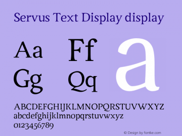 Servus Text Display