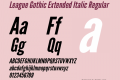 League Gothic Extended Italic