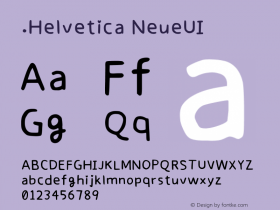 .Helvetica NeueUI
