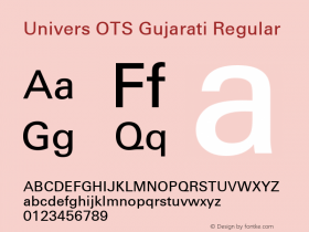 Univers OTS Gujarati