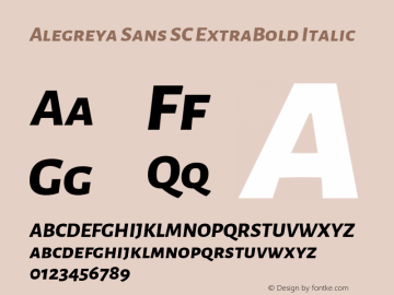 Alegreya Sans SC ExtraBold