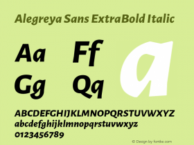 Alegreya Sans ExtraBold