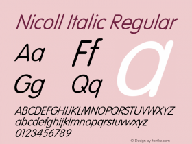 Nicoll Italic