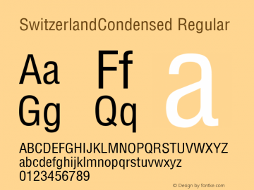 SwitzerlandCondensed