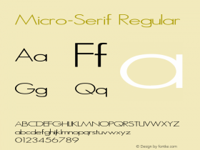 Micro-Serif