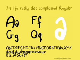 Is life really that complicated