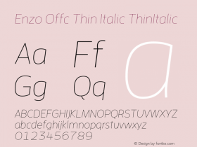 Enzo Offc Thin Italic