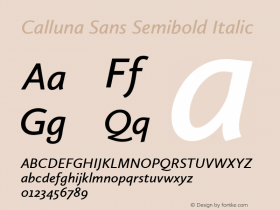 Calluna Sans