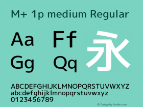 M+ 1p medium