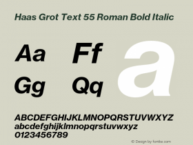 Haas Grot Text 55 Roman