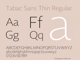 Tabac Sans Thin