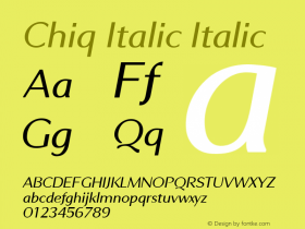 Chiq Italic