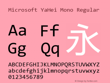 Microsoft YaHei Mono