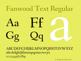 Fanwood Text