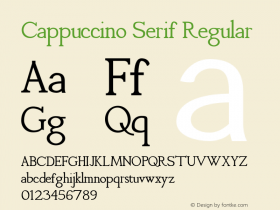 Cappuccino Serif
