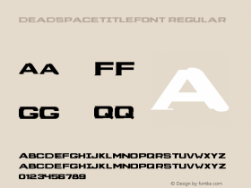 DeadSpaceTitleFont