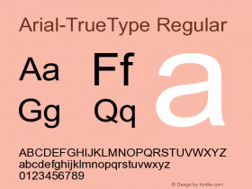 Arial-TrueType