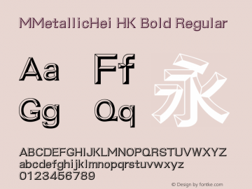 MMetallicHei HK Bold