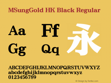 MSungGold HK Black