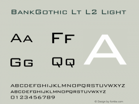 BankGothic Lt L2