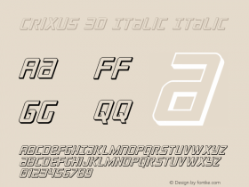 Crixus 3D Italic