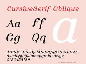 CursiveSerif