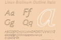 Linux Biolinum Outline