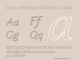 Linux Biolinum Outline O